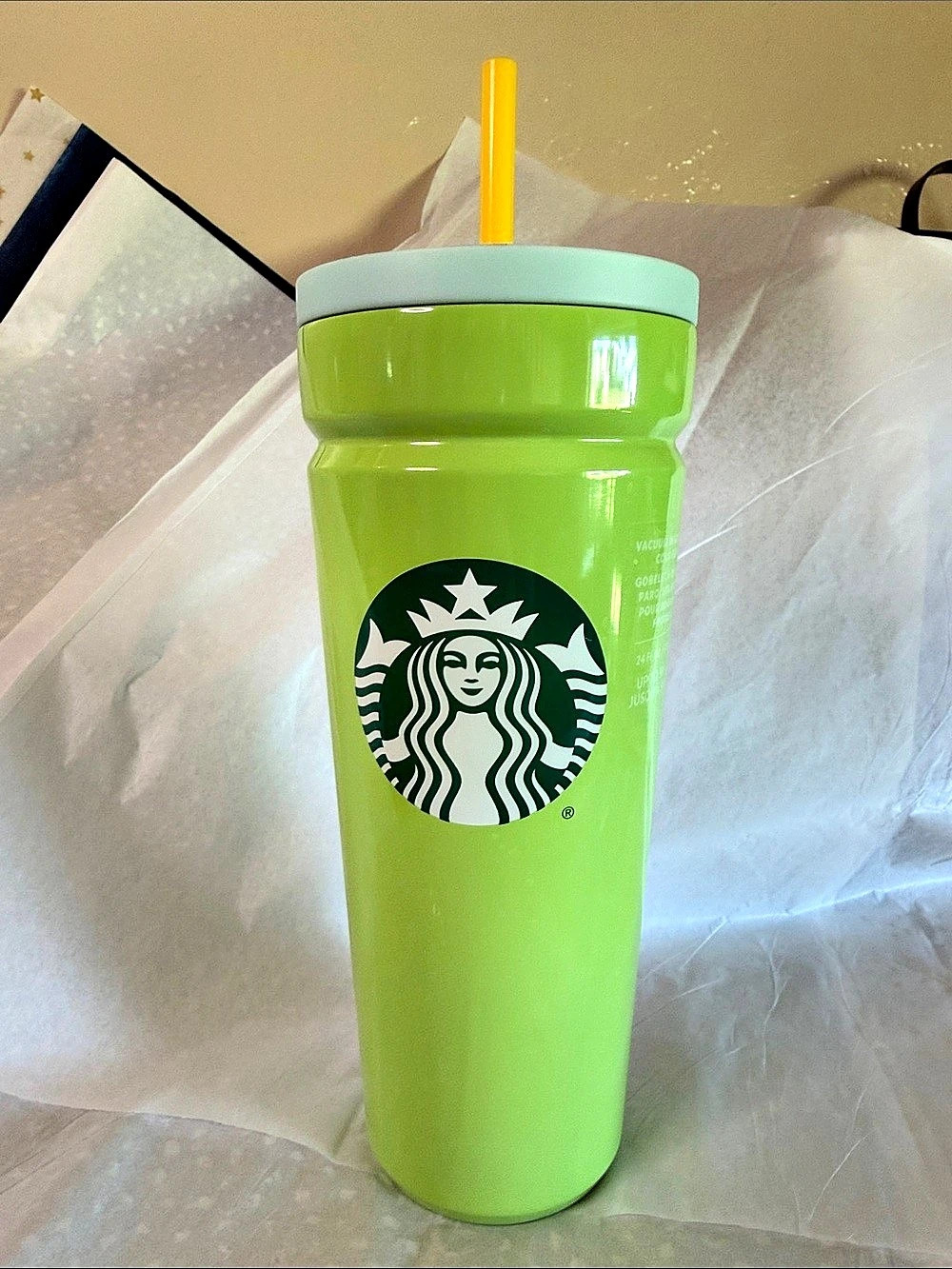 Starbucks 2025 Lime Green Stainless Steel Cold Cup Tumbler